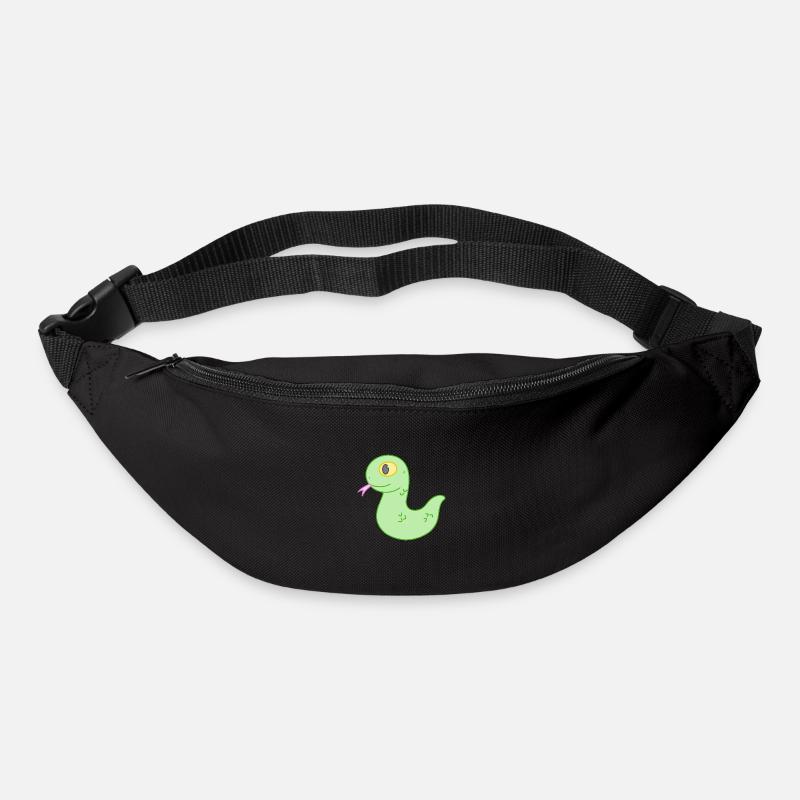 Gentil petit serpent - Sac banane - noir