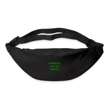 Windelwechsel – unsere neue Superkraft - Gürteltasche - Schwarz - Vorne