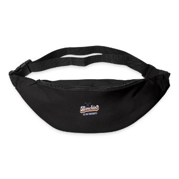 Benchpress as Therapy Powerlifting Gym Training - Bum bag - black - Front