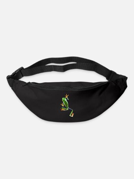 Rotäugiger Laubfrosch Frosch Keeper Frosch Fan - Gürteltasche - Schwarz