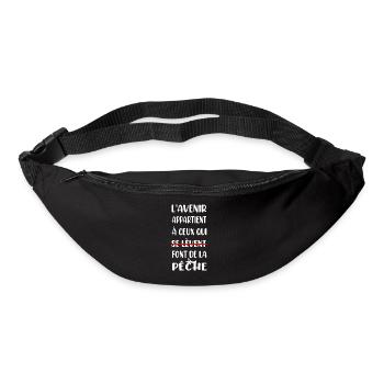 L'avenir appartient à ceux qui font de la pêche - Sac banane - noir - Devant