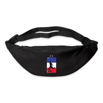 France Football Maillot de foot Drapeau Français - Sac banane - noir - Devant