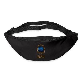 Glasgow Écosse City Skyline Love Gold - Sac banane - noir - Devant