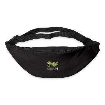 Turtle Turtle Pun Gift - Sac banane - noir - Devant