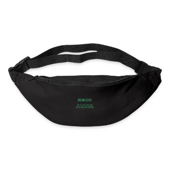 Ich bin Dozent - ich rette die Welt - Gürteltasche - Schwarz - Vorne