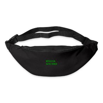 Kaffee-Notfallplan - Gürteltasche - Schwarz - Vorne