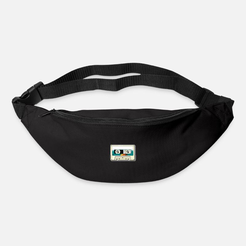 Vintage Kassette - Gürteltasche - Schwarz