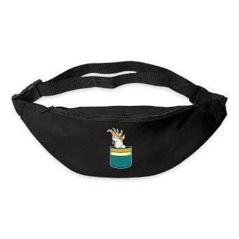 Vogelliebhaber Papagei Geschenk Brusttasche Kakadu - Gürteltasche - Schwarz - Vorne