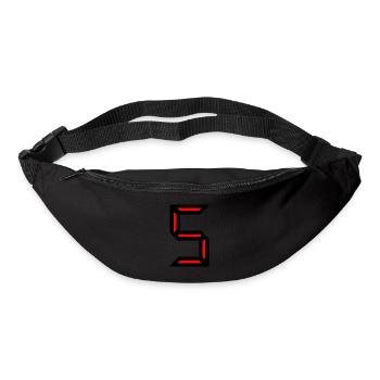 5. 5 JAHRE. 5-JÄHRIGES JUBILÄUM. GEBURTSTAG 5 JAHRE. 5 - Gürteltasche - Schwarz - Vorne