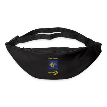 Buen Camino - Jakobsweg - Pilgertour - Santiago - Gürteltasche - Schwarz - Vorne