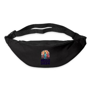 Happy New Year with fireworks in New York - Bum bag - black - Front
