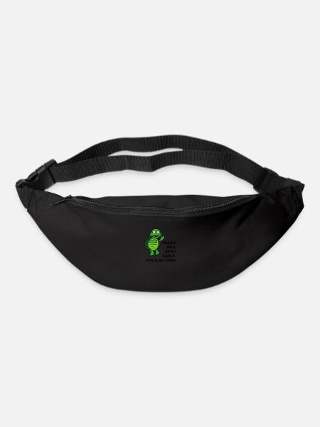 langsam - Gürteltasche - Schwarz