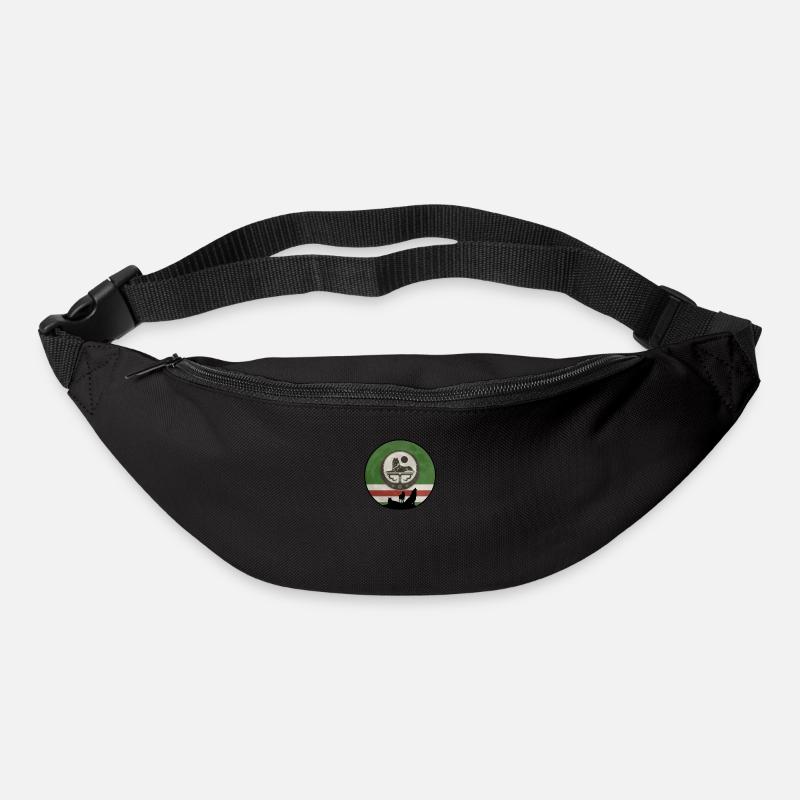 chechnya Moon chechen Wolf - Gürteltasche - Schwarz