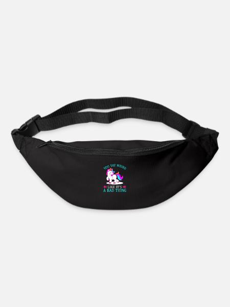 Funny unicorn - Bum bag - black