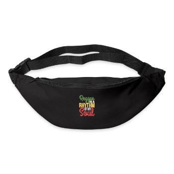 Reggae Rasta Rastafari Jamaïque - Sac banane - noir - Devant