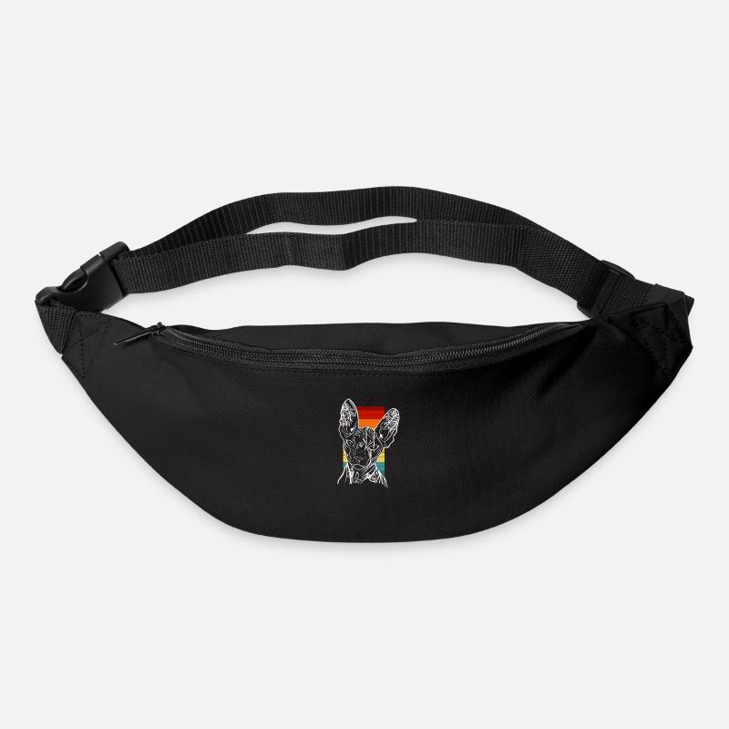 Sphynx Tatouage Chat Vintage Design - Sac banane - noir