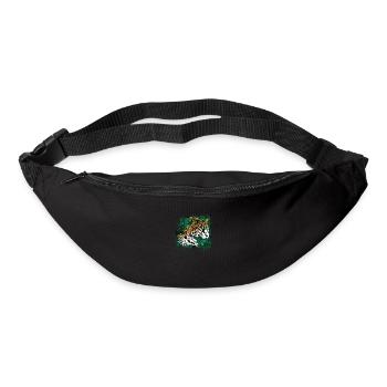 Leopard Rainforest Plants Nature Vegetation - Bum bag - black - Front