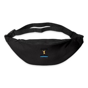Hobby Trampolinist Trampoline Jumping Ironic Quote - Bum bag - black - Front