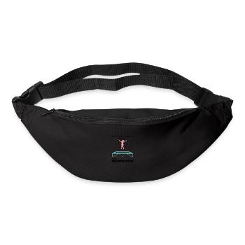 Trampoline Jumping Funny Quote Trampolinist - Bum bag - black - Front
