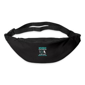 Musician Music Rhythm Clef - Bum bag - black - Front