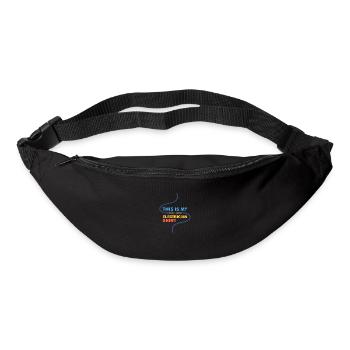 Lustiges Sprichwort „Elektriker Worker - Gürteltasche - Schwarz - Vorne