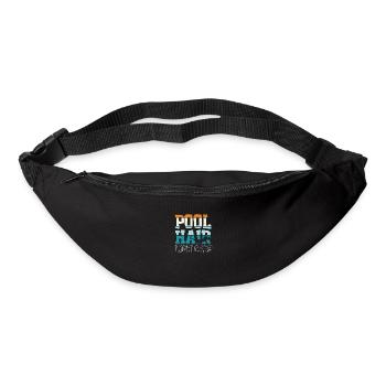 Schwimmer Schwimmen 50 Meter Bahn Brustschwimmen - Gürteltasche - Schwarz - Vorne