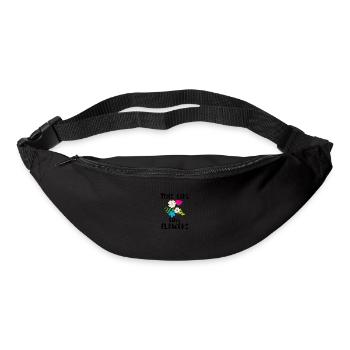 Gärtnern und Blumen Ironisches Sprichwort: Mädchen - Gürteltasche - Schwarz - Vorne