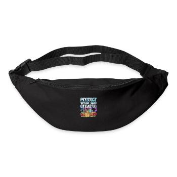 Protect Gods Creation Christianity Bible Coral - Bum bag - black - Front