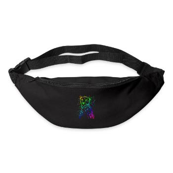 | guépard | prédateur | en cours d’exécution Afrique - Sac banane - noir - Devant