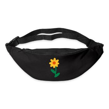 Blume - Gürteltasche - Schwarz - Vorne