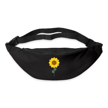Sonnenblume - Gürteltasche - Schwarz - Vorne