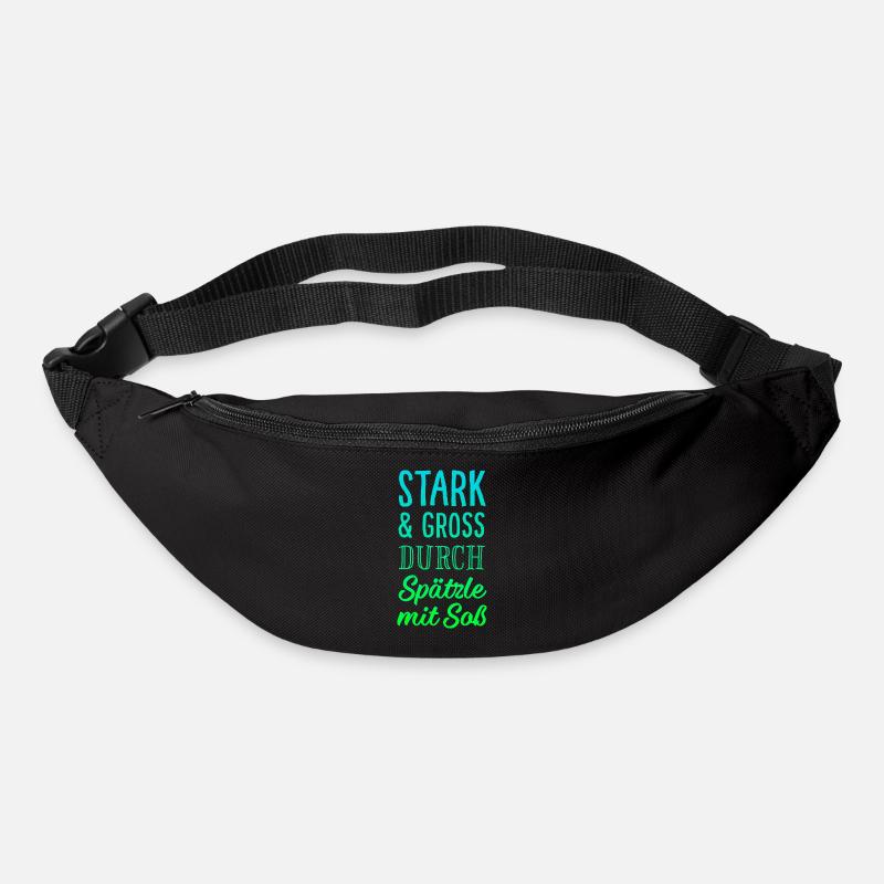 Stark & Groß durch Spätzle mit Soß - Gürteltasche - Schwarz