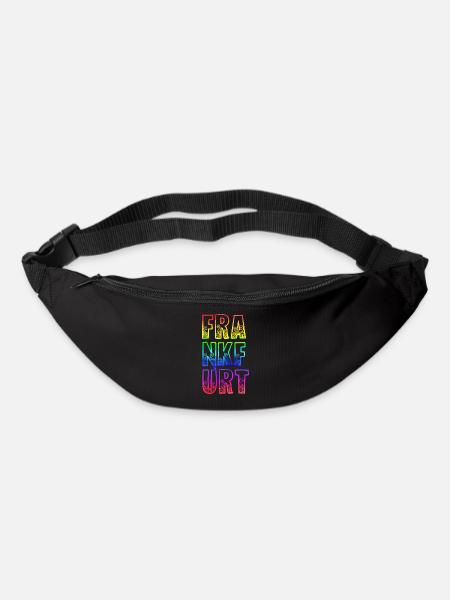 frankfurt rs regenbogen - Gürteltasche - Schwarz