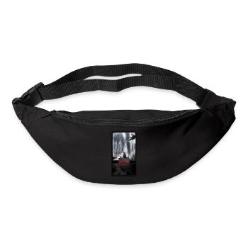 T-shirt creepy forest entering forbidden gift - Bum bag - black - Front