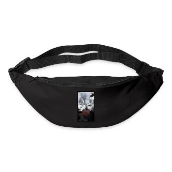 T-shirt creepy forest entering forbidden gift - Bum bag - black - Front