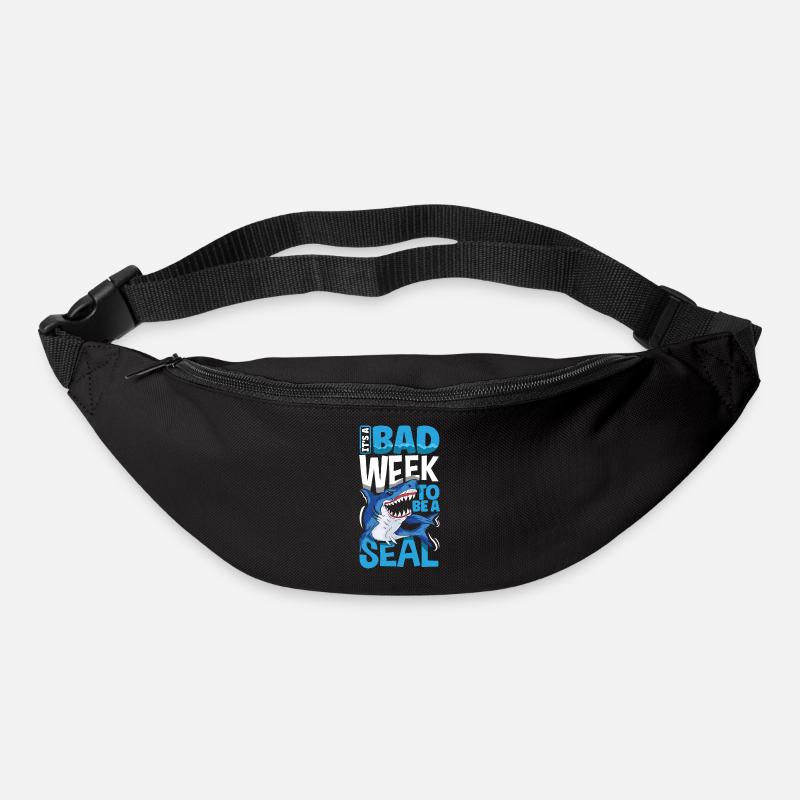 Its A Bad Week To Be A Seal Shark Lovers - Gürteltasche - Schwarz