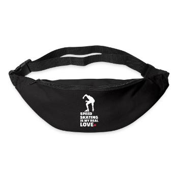 Ich Liebe Speed Skating - Gürteltasche - Schwarz - Vorne