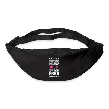 Ergotherapeutin Beruf Physiotherapeutin Geschenk - Gürteltasche - Schwarz - Vorne
