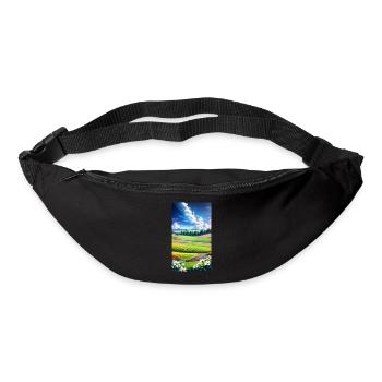 landscape, botanical, flora, climate, change - Gürteltasche - Schwarz - Vorne