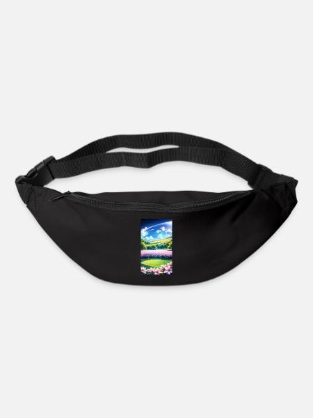 Landscape with 4 Areas, Generative AI - Bum bag - black