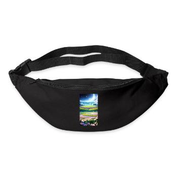 Landscape with 4 Areas, Generative AI - Bum bag - black - Front