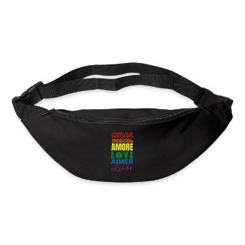 Liebe - Gürteltasche - Schwarz - Vorne