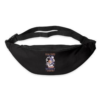 Fang-tastische Lektionen Hexenweisheit Halloween - Gürteltasche - Schwarz - Vorne