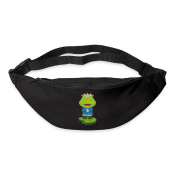 Couronne de grenouille - Sac banane - noir - Devant