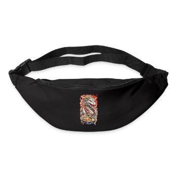Anime Drache & Ramen Nudel Suppen Magie - Gürteltasche - Schwarz - Vorne