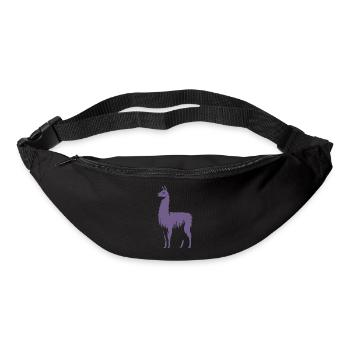 Llama Silhouette - Bum bag - black - Front