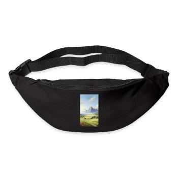 Panorama - Gürteltasche - Schwarz - Vorne