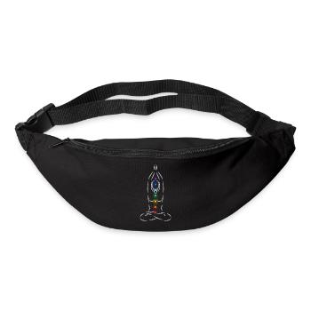 Die 7 Chakren - Gürteltasche - Schwarz - Vorne