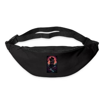 Creepy & spooky horror home - Bum bag - black - Front