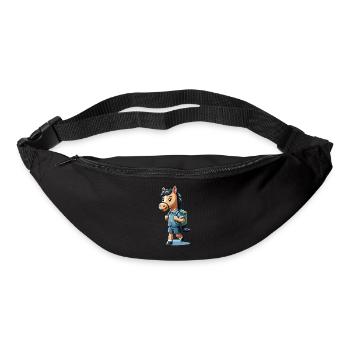 Cute Schoolboy Horse - Gürteltasche - Schwarz - Vorne